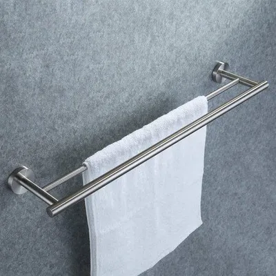 Produktbild von Doppelzimmer-Badhandtuchhalter Dusche Organisation Doppelhandtuchhalter aus Edelstahl