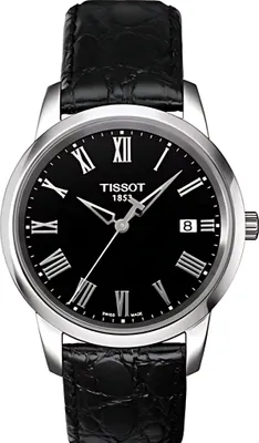 Immagine prodotto di Orologio da uomo Tissot Classic Dream, argento, cinturino in pelle nera