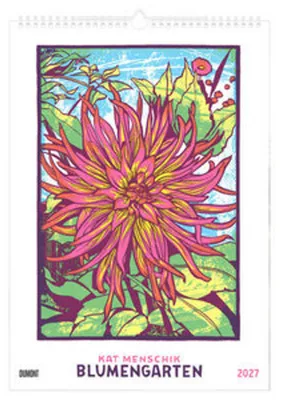 Image de Kat Menschik, Calendrier mural "Jardin de fleurs 2027" : format 29,7x42 cm, avec 12 illustrations florales de Kat Menschik, reliure spirale