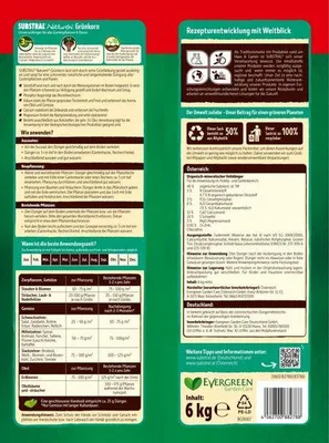 Produktbild von SUBSTRAL® Grünkorn Gartendünger 18 kg Mikrogranulat mit Magnesium und Calcium für 3 Monate Langzeitwirkung