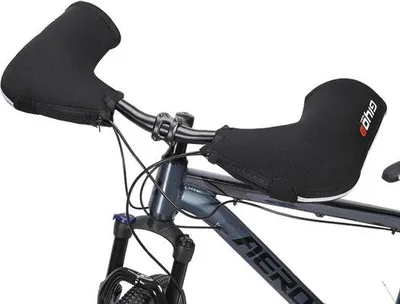 Produktbild von Unyqoos®️ Lenkerhandschuhe 1 Paar - Warme Winterhandschuhe - Wasserdicht und Winddicht - Neopren Lenkerwärmer mit Reflektoren - Handwärmer für Mountainbike/Motorrad/Fahrrad