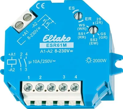 Produktbild von Eltako AP/UP-Stromstoss-Schalter ESR61M 1+ 10 A ESR61M 8 - 230 V/UC 1+ 1
