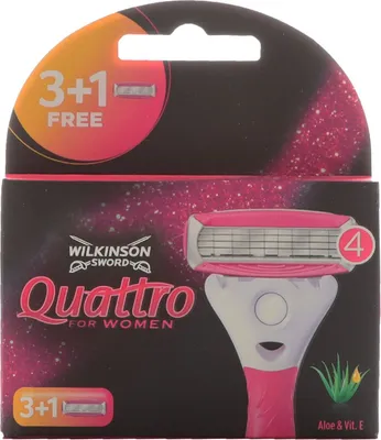 Produktbild von Wilkinson Quattro for Women Rasierklingen, 4er Pack