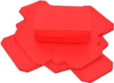 Zdjęcie produktu dla Pudełka ozdobne, rozmiar S, 140x100x47mm Czerwone, 10 sztuk