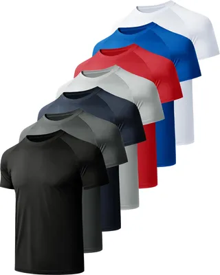 Produktbild von Sportshirt Herren Schnelltrocknend - Atmungsaktives T-Shirt - Funktionelles Shirt - Trainingsshirt - Laufshirt Kurze Ärmel - Langlebig und Maschinenwaschbar