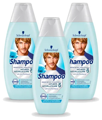 Image de 3 flacons de shampooing antipelliculaire Schwarzkopf à l'aloé vera - 400 ml - Pack économique - 3 pièces