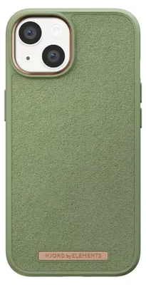 Productafbeelding van Njord byELEMENTS Suède Comfort+ hoesje - iPhone 14 Plus - Olijfgroen, Beschermhoesje, Apple, iPhone 14 Plus, 17 cm (6,7 inch), Olijfgroen