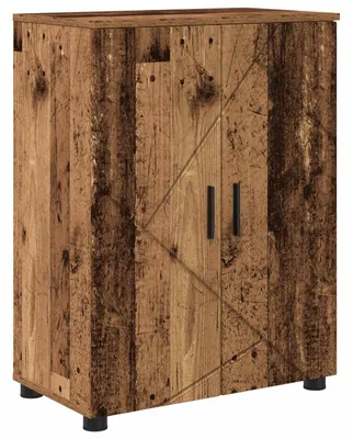 Immagine prodotto di vidaXL Mobile da bagno con porta, in legno antico, 60 x 35 x 80 cm