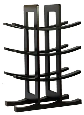 Imagen del producto de Soporte para botellas de vino - Bambú - Capacidad para 12 botellas - 40 x 30 x 15 cm