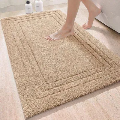 Obrázek produktu pro Ibenzoa® Podložka pod vanu, rozměry 60 x 110 cm, z mikrovlákna – měkká, savá a protiskluzová (TPR), vhodná do koupelny, kuchyně a obývacího pokoje