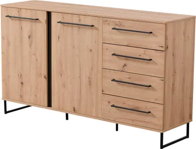 Immagine prodotto di Credenza Hoggas 159cm 4 ante e 2 ripiani - rovere