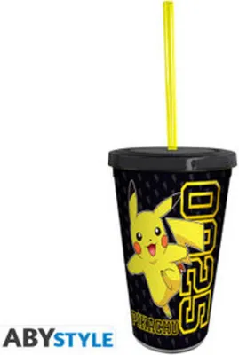 Obrázek produktu pro POKEMON - Tumbler s brčkem - 470ml - Pikachu Collage