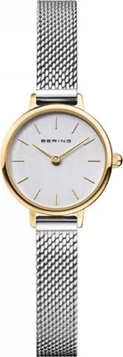 Produktbild von Damenarmbanduhr BERING 11022-014 in silberem klassischem, schmuckvollem Stil.