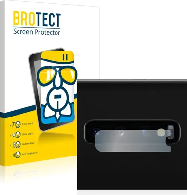 Produktbild von BROTECT Schutzglas für Samsung Galaxy S10 (NUR Kameraschutz) Schutzfolie Panzer Folie Glas Display Schutz klar