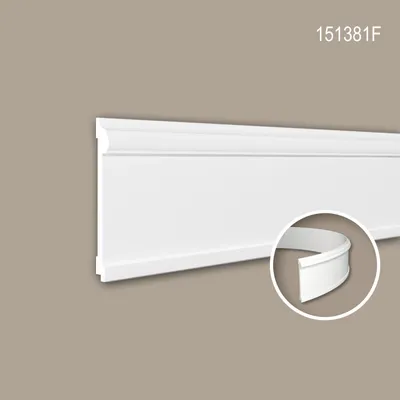 Produktbild von PROFHOME 151381F flexible Wand- und Friesleiste Stuckleiste Zierleiste 2 m