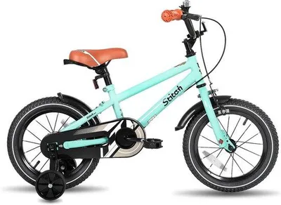 Produktbild von Kinderfahrrad für 3-9 Jahre mit Seitenwippen und Klingel, 14 16 18 Zoll