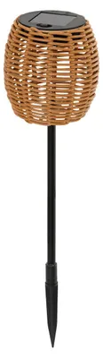 Produktbild von Solar Gartenlampe mit 39 cm Höhe, 2700K Farbtemperatur, bis zu 8 Stunden Leuchtdauer