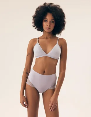 Imagen del producto de Damen Slips 42580, pack de 2, modelo Henderson, elegantes, encaje, color beige y blanco, talla L