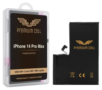 Produktbild von Premium Cell Akku für iPhone 14 Pro Max Diagnosefähig 4430mAh 600+