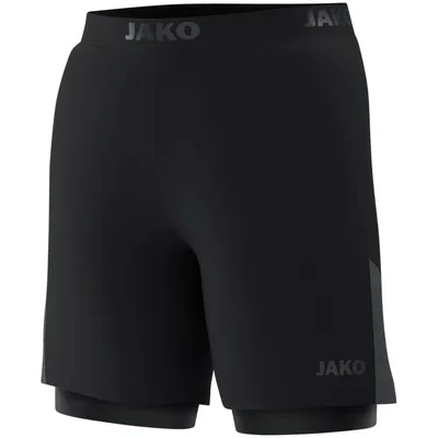 JAKO Damen 2-in-1 Short Power schwarz