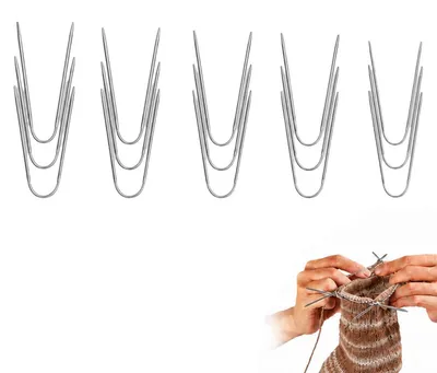 Zdjęcie produktu dla Igły do szydełkowania okrągłe, stal nierdzewna, 23 cm, 15 sztuk, 4 rozmiary: 2,0-4,0 mm, kolor srebrny