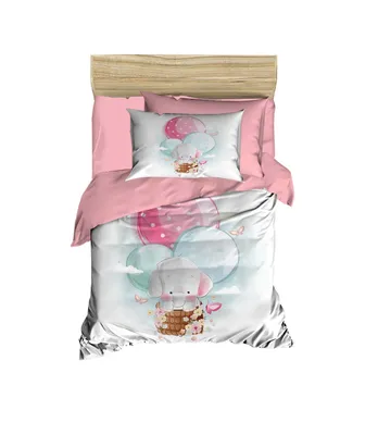 Zdjęcie produktu dla L'Essentiel Linge de Maison, PH159, poszwa na kołdrę dziecięcą, pudrowa, 100 x 150 cm