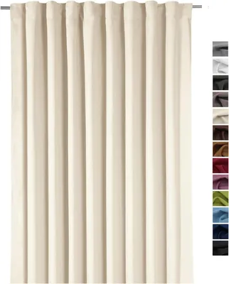 Obrázok produktu pre Zatemňovací záves 245x275 cm, krémová, nepriehľadná, tepelná, do obývacej izby