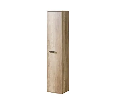Produktbild von Regalschrank RAVEN I, Hochschrank mit Tür und Stauraum, Mehrzweckschrank, Wohnzimmer, Büro, Eiche Canyon