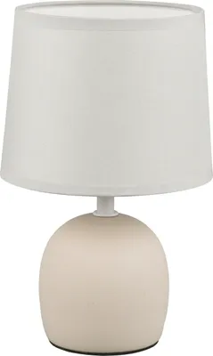 Obrázok produktu pre Stolná lampa - V 26 cm - béžová - keramika - látkové tienidlo