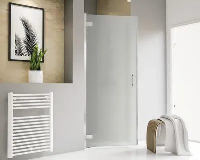 Produktbild von SCHULTE Duschtür in Nische mit Drehtür Toura 80 x 200 cm Profil chrom Glasdekor satiniert Türanschlag links
