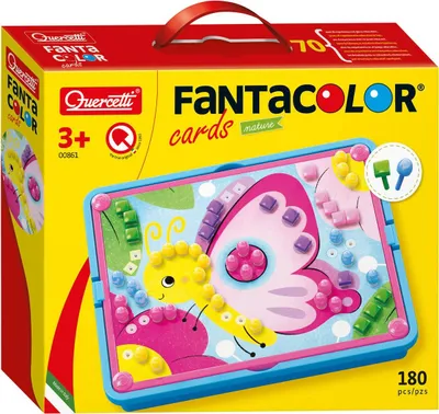 Produktbild von Quercetti Mosaik Spielzeug Fantacolor 180-tlg kreativ