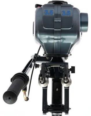 Imagen del producto de Motor fueraborda - 3,5 CV - Motor de dos tiempos - 13 kg - Arranque manual - Ideal para kayak y barcos de pesca