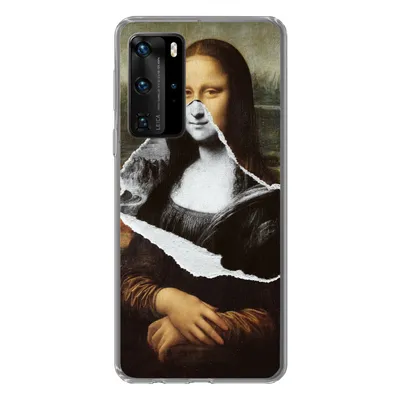 Produktbild von MuchoWow® Handyhülle Schutzhülle Hülle für Huawei P40 Pro Mona Lisa - Da Vinci - Kunst Silikon Softcase Handy Hülle - Schutz