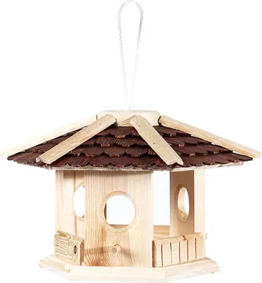 Produktbild von Erdtmanns Vogelhaus Schindeldach zum Aufhängen