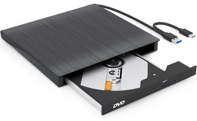 Image de Strex Lecteur et graveur DVD externe - CD/DVD - Plug & Play - Lecteur DVD USB 3.0 - Compatible avec Windows, Mac et Linux - Lecteur optique