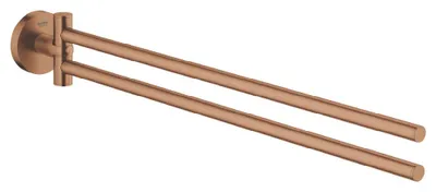 Produktbild von GROHE Handtuchhalter Essentials 40371_1, 2-armig, schwenkbar, 439 mm, warm sunset gebürstet