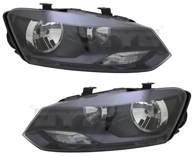 Produktbild von TYC Scheinwerfer Set für VW Polo 6R ab 2014- Trendline LWR Stellmotor H7 Schwar