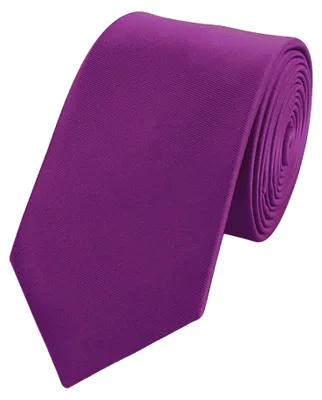 Produktbild von Fabio Farini - 1 Stück Herren Krawatte Lila - verschiedene Lila Männer Schlips in 6cm Schmal (6cm), Flieder - Purple Orchid
