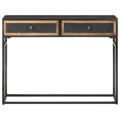 Image de vidaXL Table console 100x35x75 cm bois massif mangue