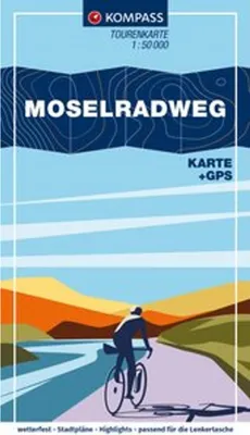 Obrázek produktu pro KOMPASS Cykloturistická mapa Moselská cyklotrasa ze Schengenu do Koblenze 1:50 000