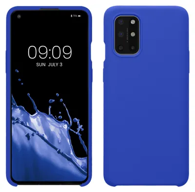 Produktbild von kwmobile Handyhülle für OnePlus 8T Hülle - Case Silikon - Kabelloses Laden - Schutzhülle Cover in Baltik Blau