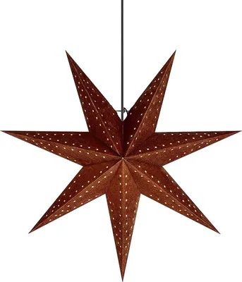 Zdjęcie produktu dla Ozdoba wisząca świetlna Gwiazda 45cm brązowy EMBLA 705807 Markslojd
