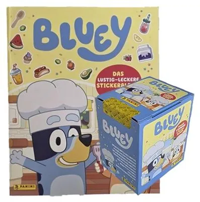 Produktbild von Panini Bluey Sticker Serie 3 Funny Yummy 2026 – Stickeralbum + Display / 36 Tüten / 180 Sticker