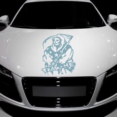 Produktbild von Aufkleber - Autoaufkleber "Fear me" 60cm x 50cm pastelltürkis - Tuning Carystyling Heckscheibe Auto