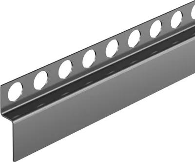 Produktbild von Balneo Gefälleprofil FLOOR STRIPS Edelstahl AISI 304 Vorne 130 cm Gun Metal Graphit