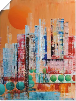 Produktbild von ARTland Poster New York abstrakt I Größe: 30x40 cm