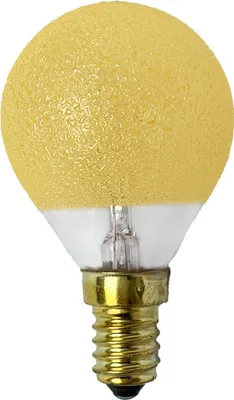 Produktbild von Merkur Glühbirne Tropfen 25W E14 Eiskristall Bernstein 25 Watt Glühlampe warmweiß dimmbar