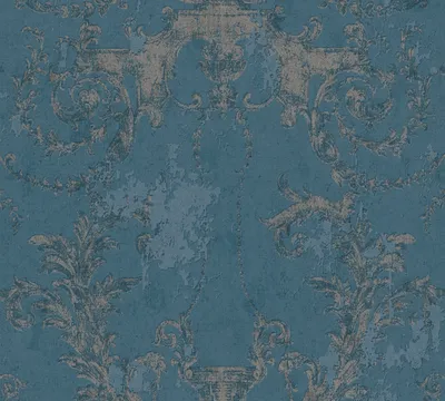 Produktbild von A.S. Création Barocktapete History of Art Tapete mit Ornamenten Vliestapete blau silber 10,05 m x 0,53 m