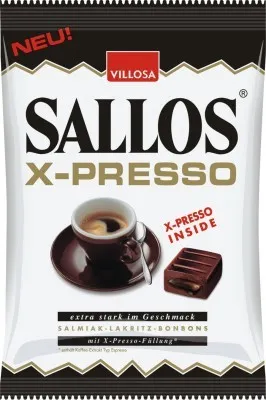 Produktbild von Sallos X-Presso Kaffee Bonbons, Beutel 135 g, 15 Stück