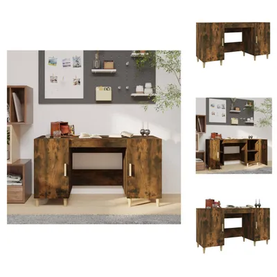 Produktbild von vidaXL Schreibtisch Räuchereiche 140x50x75 cm Holzwerkstoff -  Schreibtische